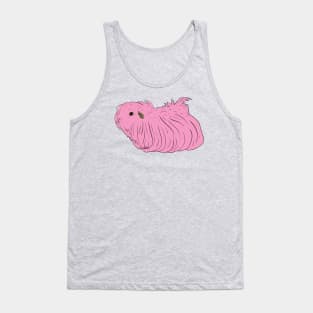 Pink Long Hair Guinea Pig Tank Top